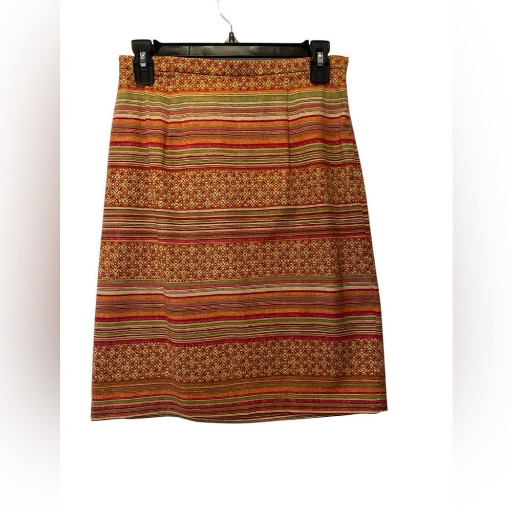 Talbots Petite Striped Multicolor Women's Skirt size 4